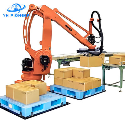 Guter Preis 120 KG Ladung Einzelbox Palletizer Maschine, Stahlrahmen automatischer Fall Palletizer Online