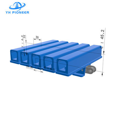 Guter Preis Kohlenstoffstahlförderkettenplatte mit EPDM-Klammern zum Heben und Drehen von Flaschen Online