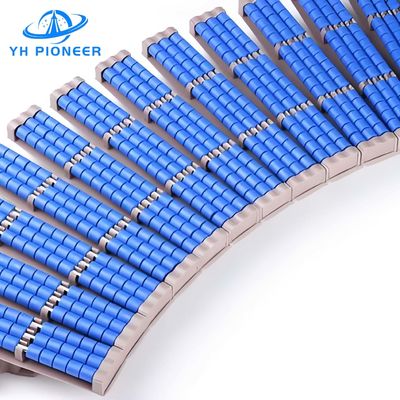 Stahlförderkugelkettenplatte mit PP-PE-POM-Modulgurt für einen reibungslosen Transport