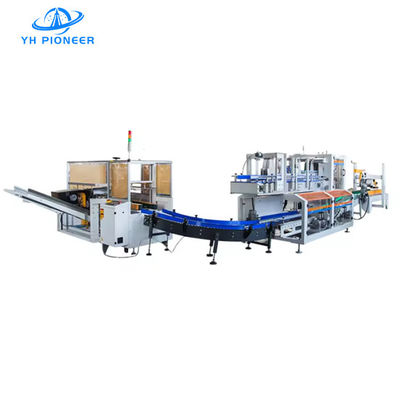 Guter Preis Präzisionsflaschenkofferverpackungsmaschine 15-20 Beutel/Min für PET- und Glasflaschen Online