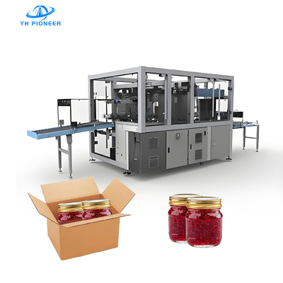 Guter Preis Automatische Case Packer Linie für Flaschen, Dosen und Gläser, Kartonverpackungsmaschine Online